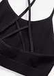 Bezešvý podprsenkový top Feel Comfort, s vykrojenými zády, bonprix