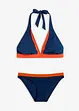 Bikiny s ramínkem kolem krku a výstřihem do V (2dílná souprava), bonprix