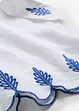 Lněné Culotte kalhoty s páskem (2dílná souprava), bonprix