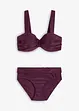 Balkonetové bikiny s kosticemi a vyztuženými ramínky (2dílná souprava), bonprix