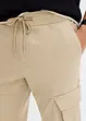 Cargo kalhoty bez zapínání Regular Fit, Straight, bonprix