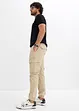 Cargo kalhoty bez zapínání Regular Fit, Straight, bonprix