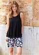 Široké viskózové šortky s pohodlným pasem, High Waist, bonprix