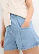 Džínové šortky, High Waist, pohodlný pas, bonprix