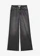 Džíny Wide Leg, Mid Waist, malý podíl streče, dlouhá délka, bonprix