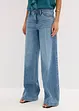 Džíny Wide Leg, Mid Waist, Low Stretch, Full Length, bonprix