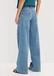 Džíny Wide Leg, Mid Waist, Low Stretch, Full Length, bonprix
