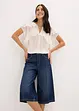 Džínové bermudy Mid Waist, Low Stretch, bonprix