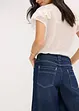 Džínové bermudy Mid Waist, Low Stretch, bonprix