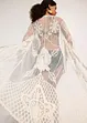 Transparentní plážové kimono s krajkou, bonprix