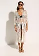 Transparentní plážové kimono s krajkou, bonprix