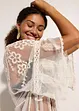 Transparentní plážové kimono s krajkou, bonprix