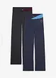 Bavlněné sportovní kalhoty, Bootcut (2 ks v balení), bonprix