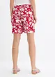 Široké viskózové šortky s pohodlným pasem, High Waist, bonprix