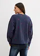 Oversize mikina s výšivkou, bonprix