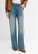 Džíny Straight Loose, High Waist, Low Stretch, bonprix