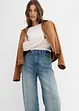 Džíny Straight Loose, High Waist, Low Stretch, bonprix