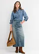 Džínová maxi sukně, Mid Waist, bonprix