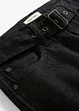 Džíny Barrel s páskem, Mid Waist, bonprix