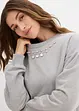 Oversize mikina se štrasem, bonprix