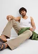 Keprové kalhoty z čisté bavlny Regular Fit, Straight, bonprix