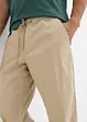 Relaxed Fit strečové chino kalhoty bez zapínání, Straight, bonprix