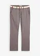 Chino kalhoty s pohodlným pasem a opaskem, Regular Fit, Straight, bonprix