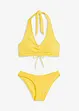 Bikiny s ramínkem kolem krku a nařasením (2dílná souprava), bonprix