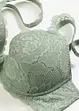 Vyztužená podprsenka s květinovou krajkou, bonprix
