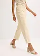 Saténové kalhoty se střihem Tapered Fit, bonprix