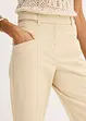 Saténové kalhoty se střihem Tapered Fit, bonprix