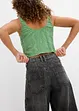 Balonové džíny, Mid Waist, Super Soft, bonprix