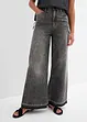 Džíny Wide Leg, High Waist, zkrácené, bonprix