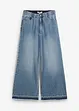 Džíny Wide Leg, High Waist, zkrácené, bonprix