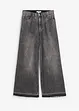 Džíny Wide Leg, High Waist, zkrácené, bonprix