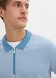 Triko polo z piké, se zipem, bonprix