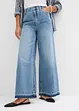 Džíny Wide Leg, High Waist, zkrácené, bonprix