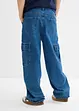 Cargo džíny Loose Fit, s nastavitelným pasem, Straight, bonprix