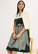 Kroj ve stylu dirndl se sametem, v délce midi (2dílná souprava), bonprix