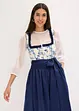 Kroj ve stylu dirndl s vyšívanou zástěrou (2dílná souprava), bonprix