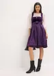 Kroj ve stylu dirndl se sametem, v délce midi (2dílná souprava), bonprix
