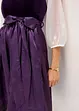 Kroj ve stylu dirndl se sametem, v délce midi (2dílná souprava), bonprix
