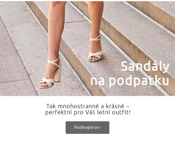 Sandály na podpatku >