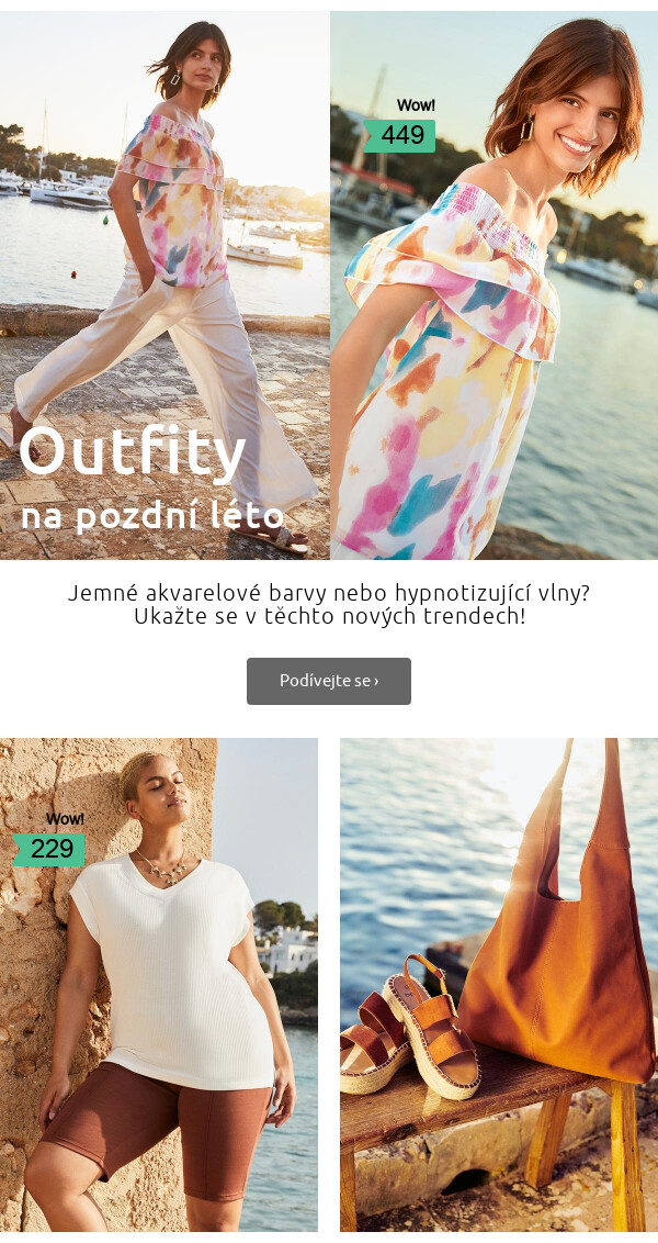 Outfity na pozdní léto >